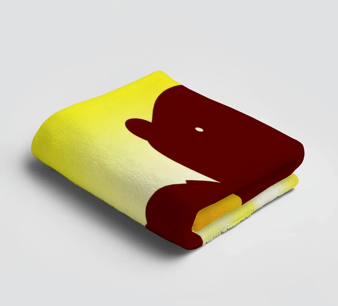 Silhouette of a child playful gestures towel by DesignDoodle