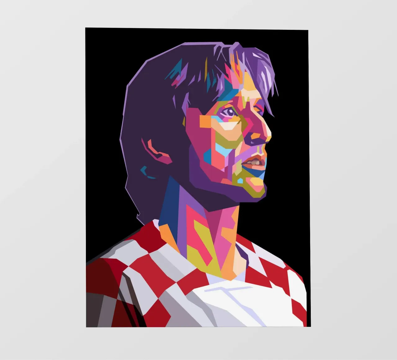 Luka Modric giocatore di calcio della Croazia telo in pvc da Hantamrata