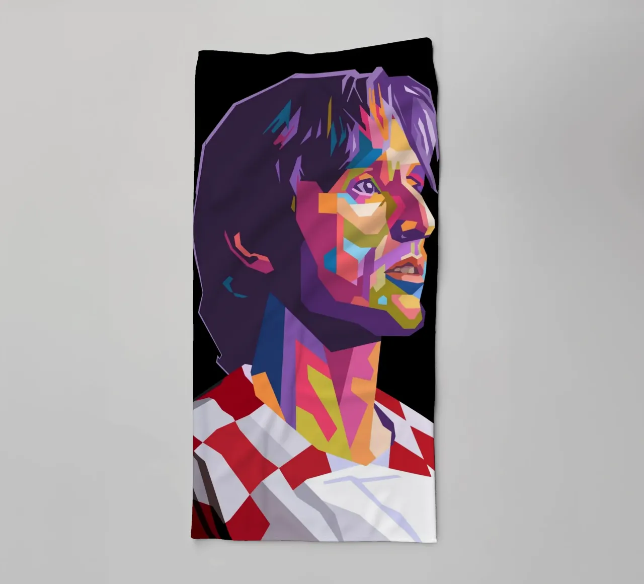Luka Modric Croatia football player towel by Hantamrata
