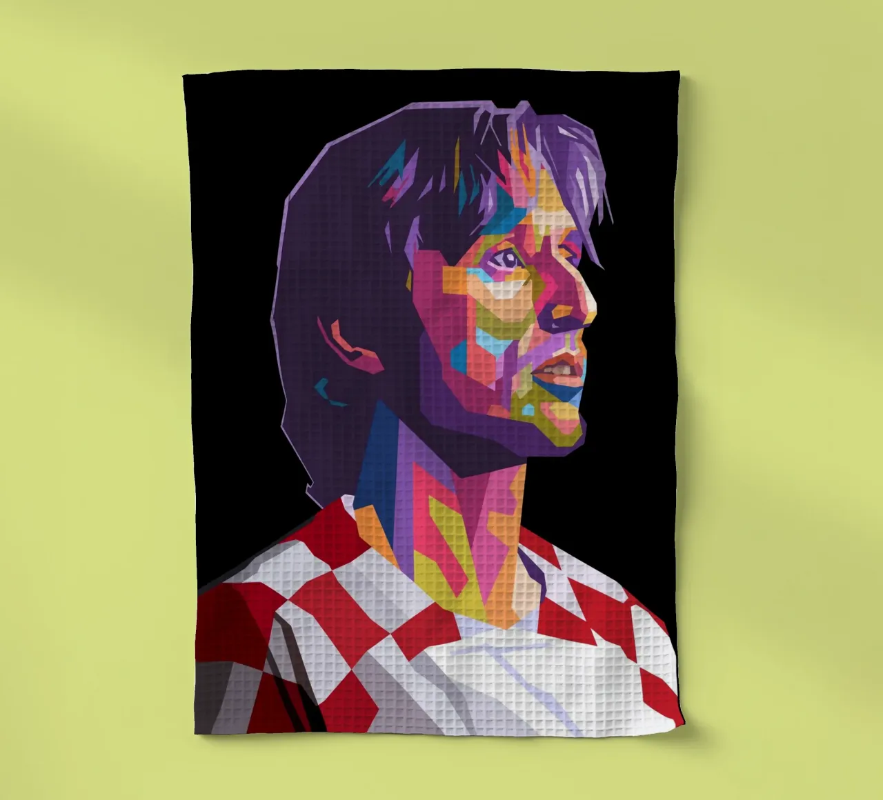 Luka Modric giocatore di calcio della Croazia canovaccio da cucina da Hantamrata
