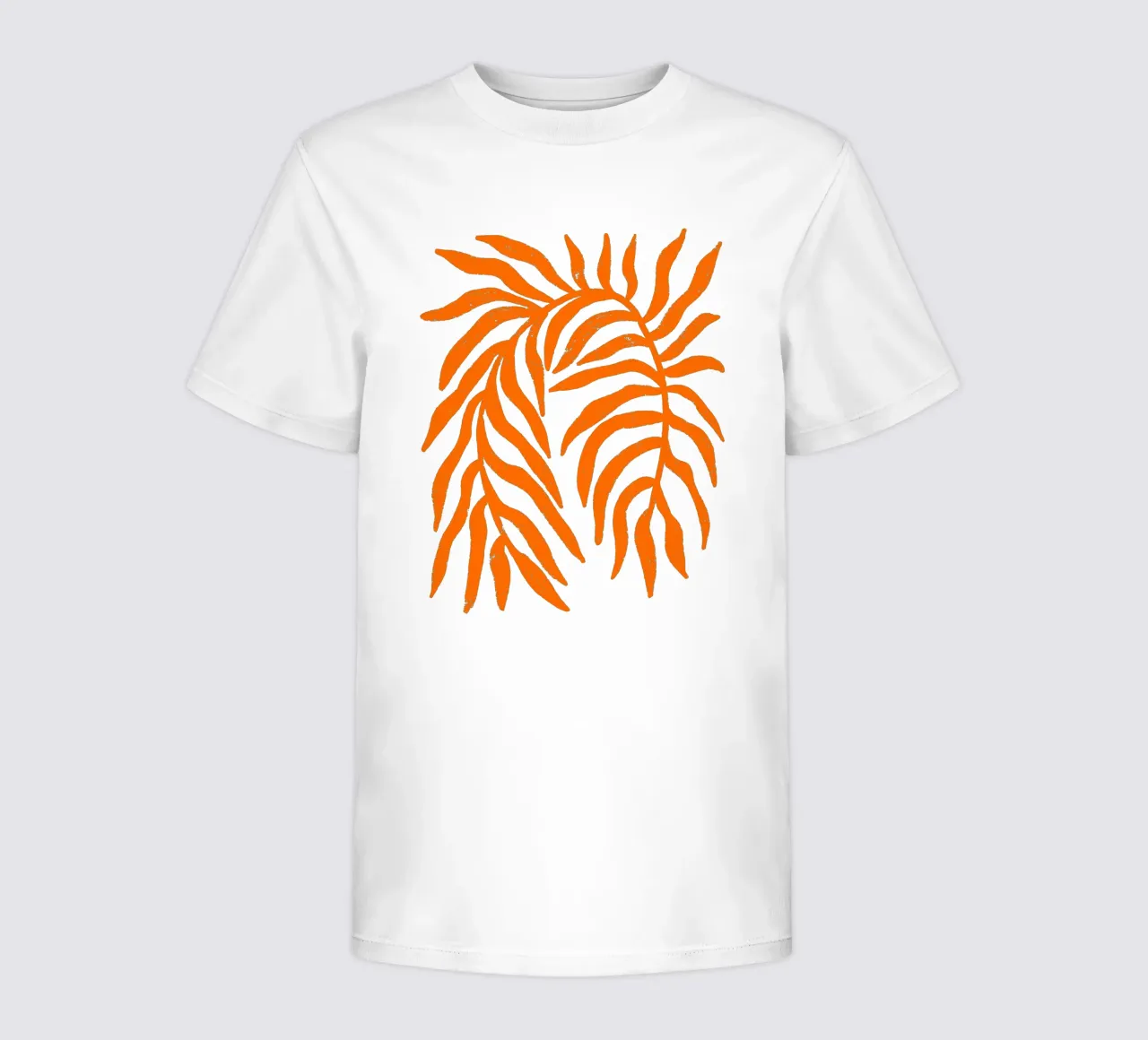 Orange Silhouette Textured Branch 1 kids t-shirt by Wackapacka