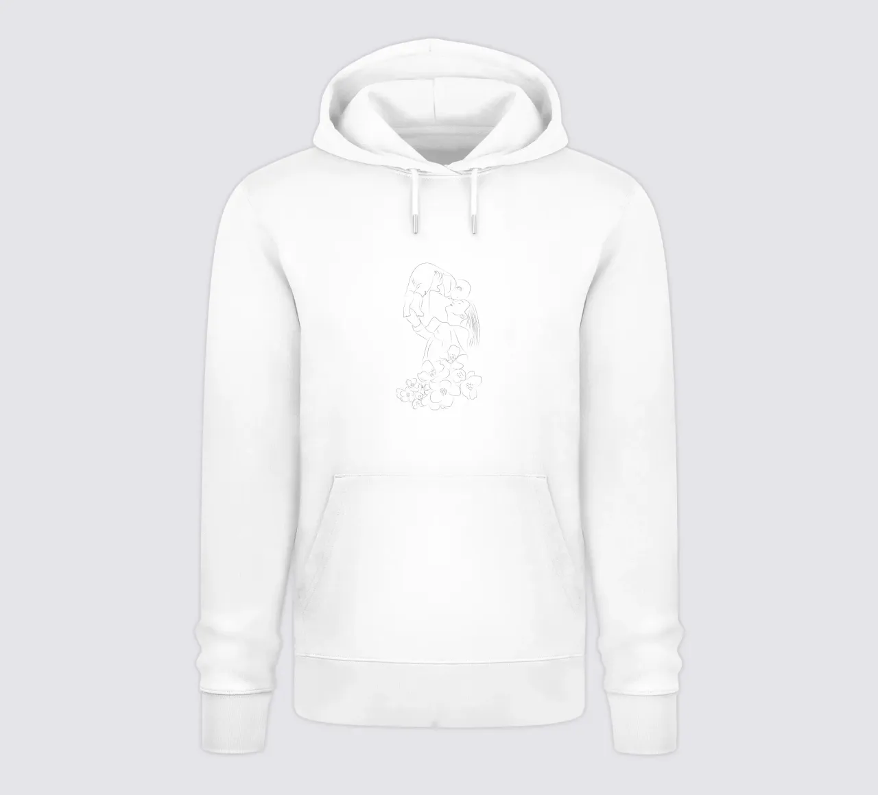 Line art madre e bambino felpa con cappuccio da Dream Print Designs