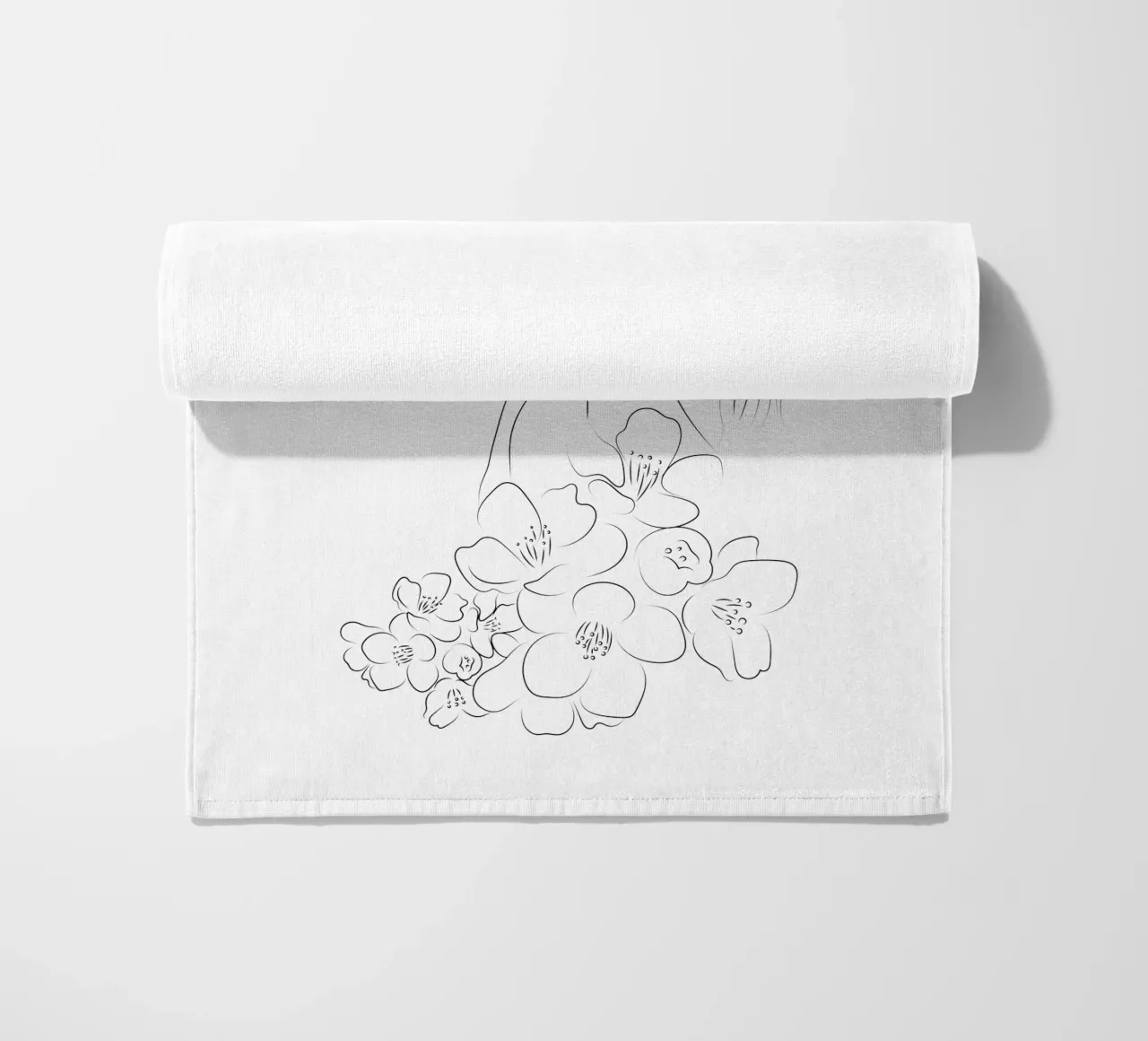 Line art madre e bambino telo mare da Dream Print Designs