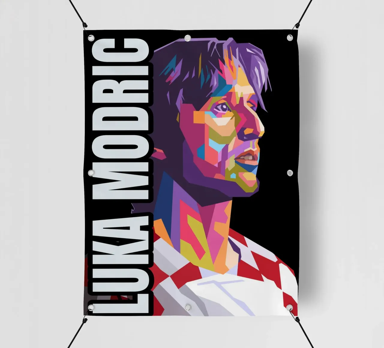 Calcio iconico-Luka Modric telo in pvc da Hantamrata