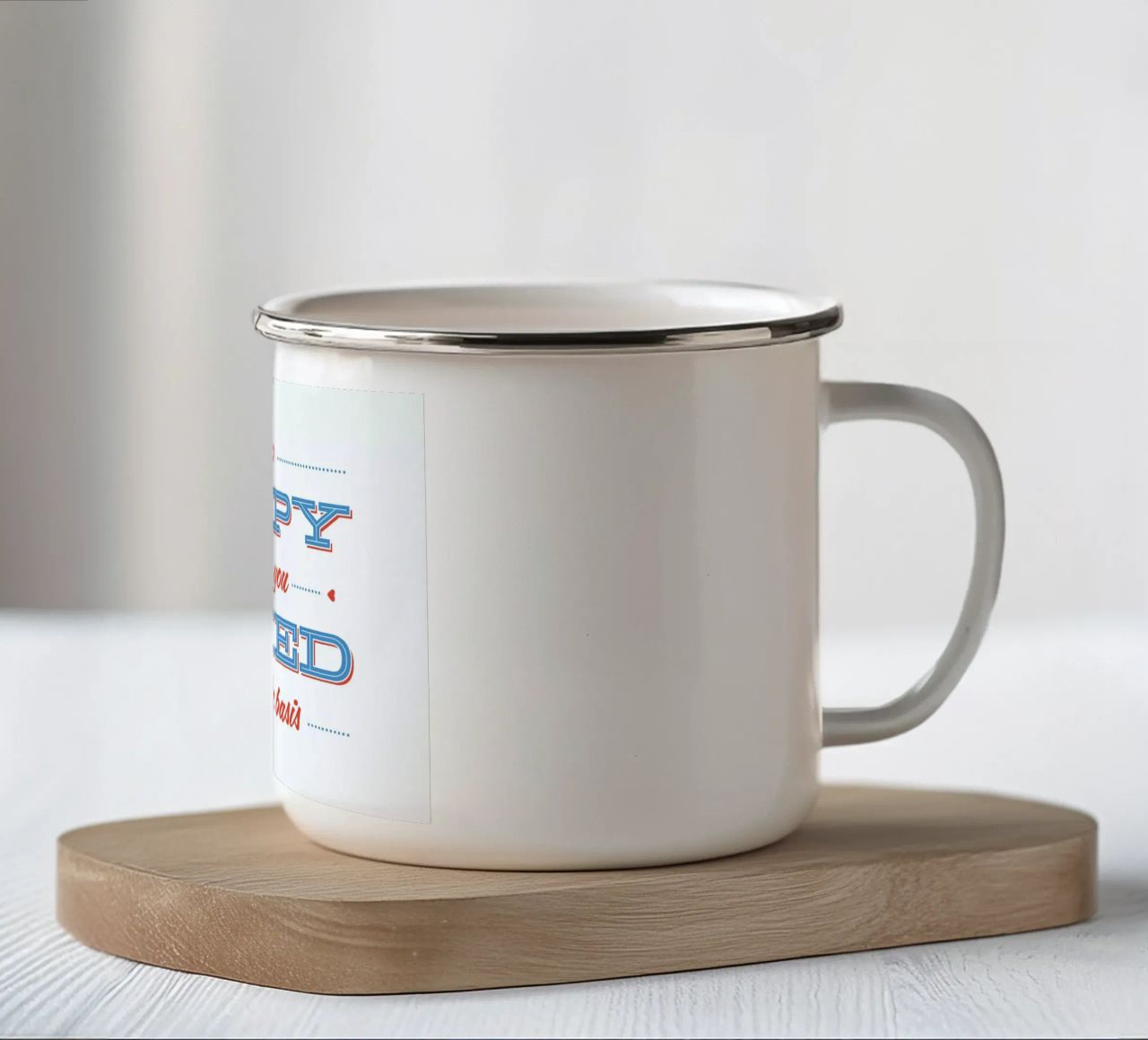 Happy When You're Naked tazza in smalto da 55Hi's