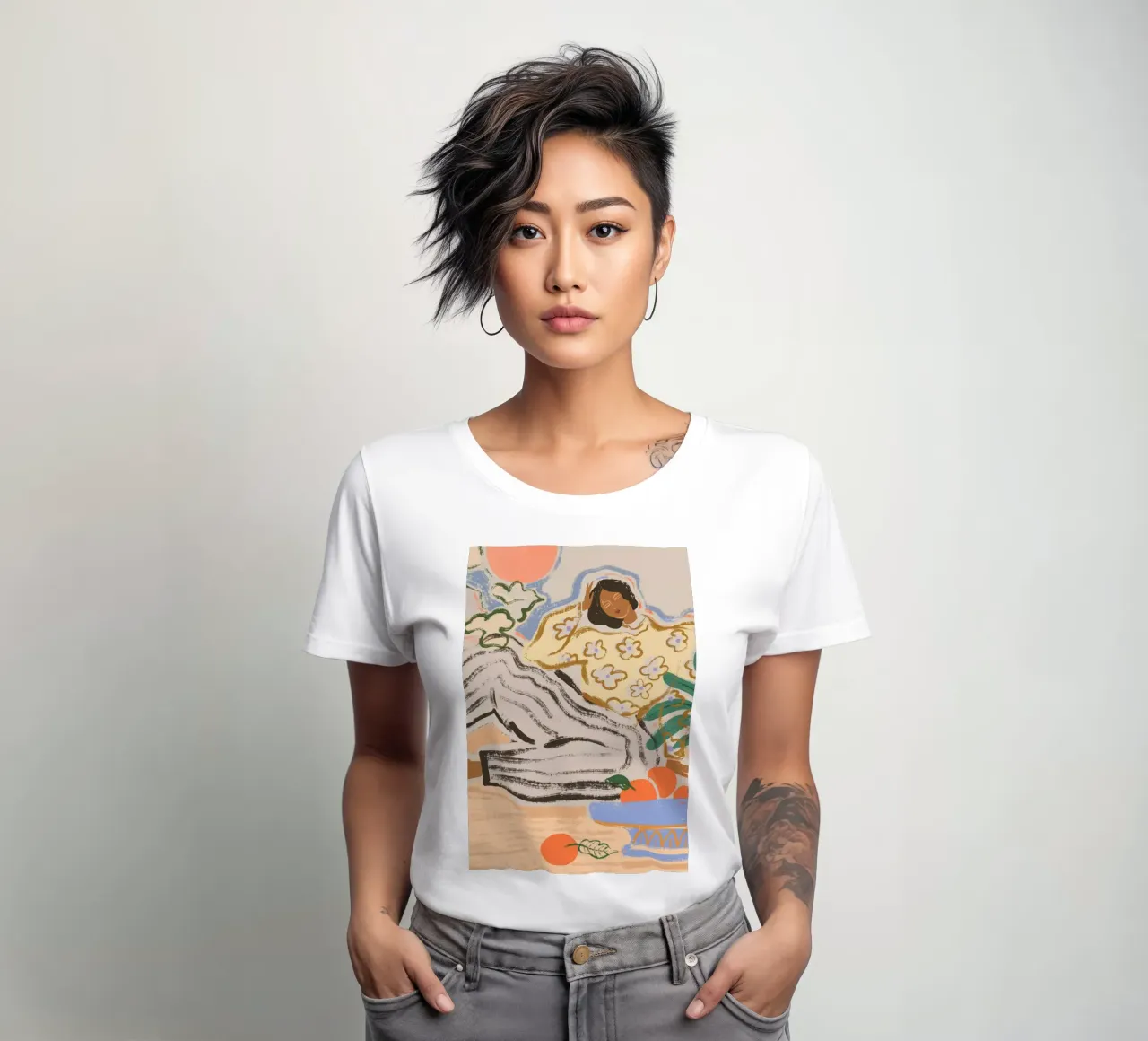 Lazy Days t-shirt da donna da Arty Guava