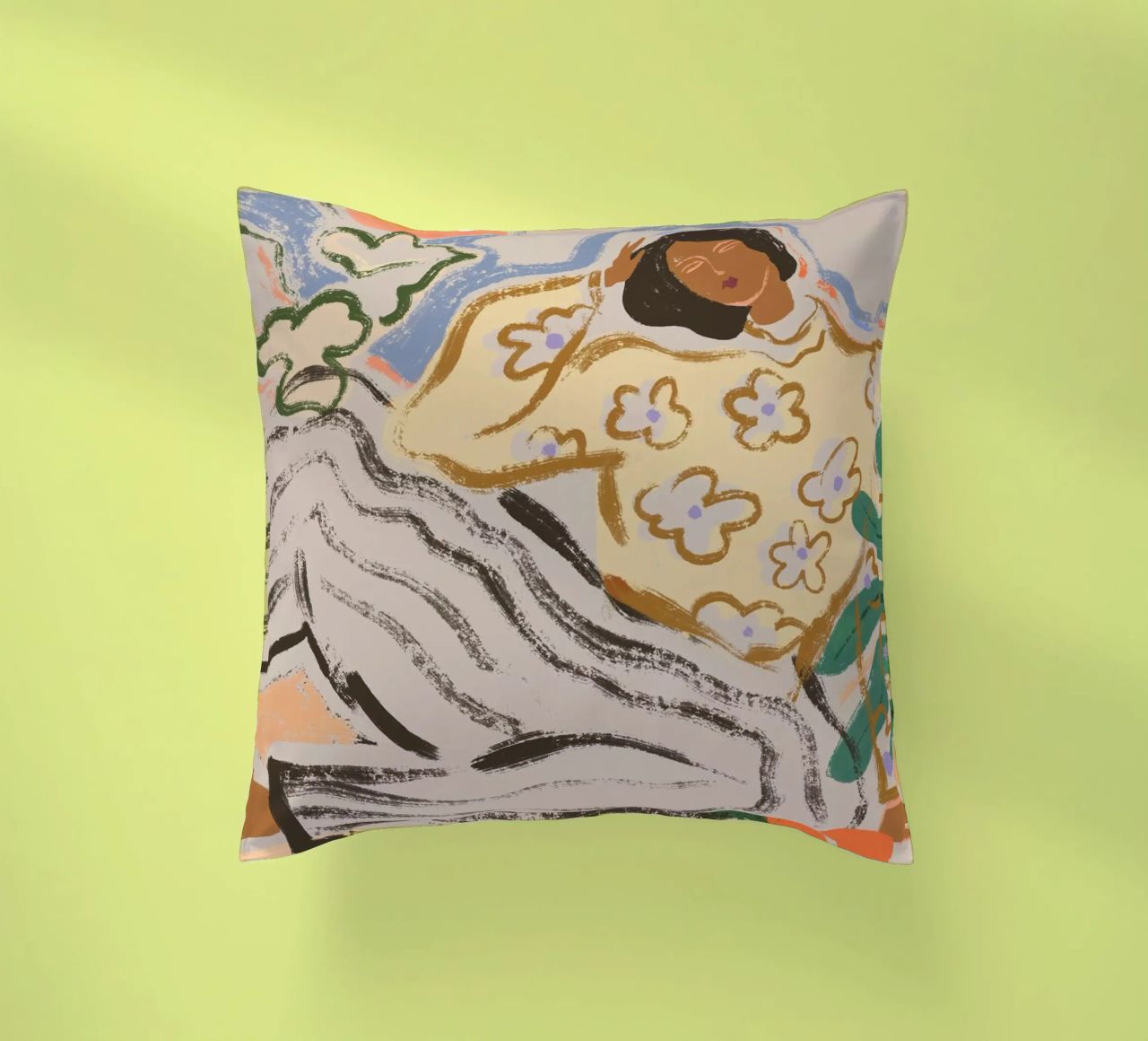 Lazy Days decorative cushion by Arty Guava