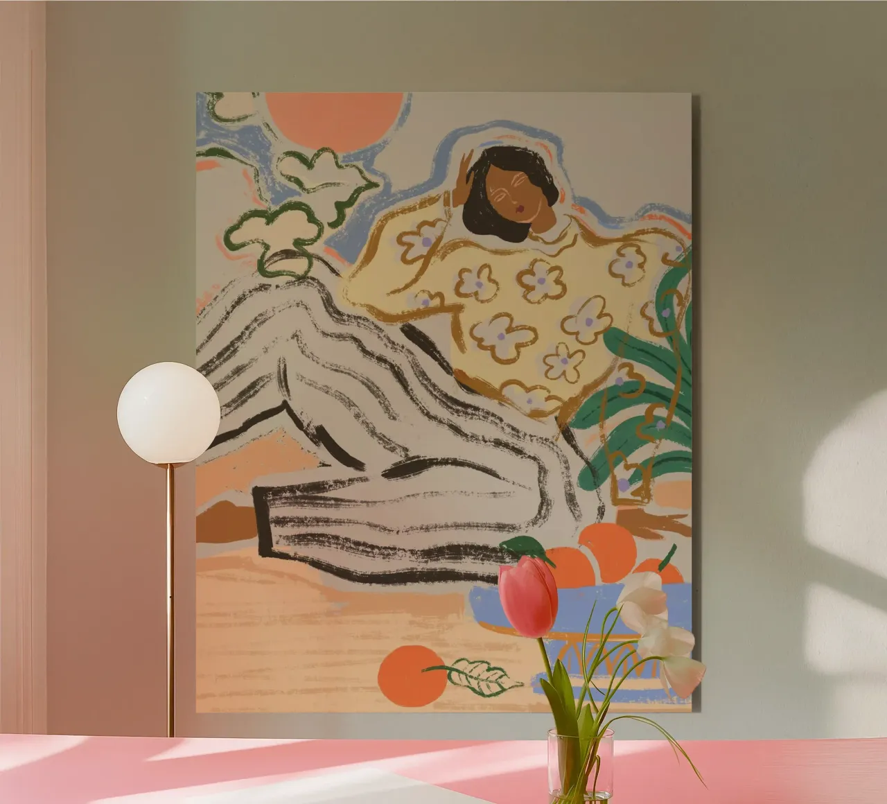Lazy Days aluminium-dibond van Arty Guava