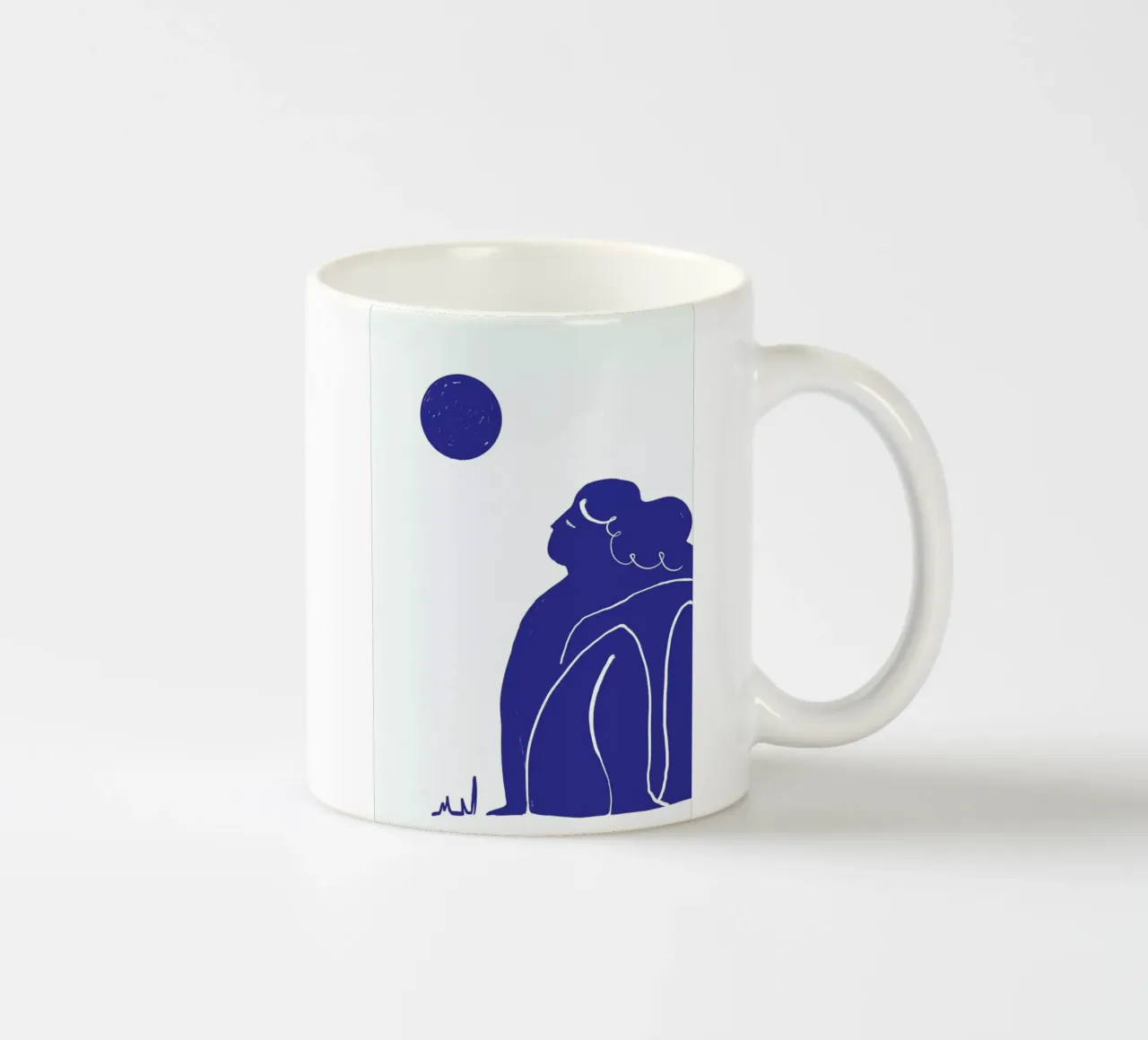 Moon Meditation Blue tazza in ceramica da Graphite
