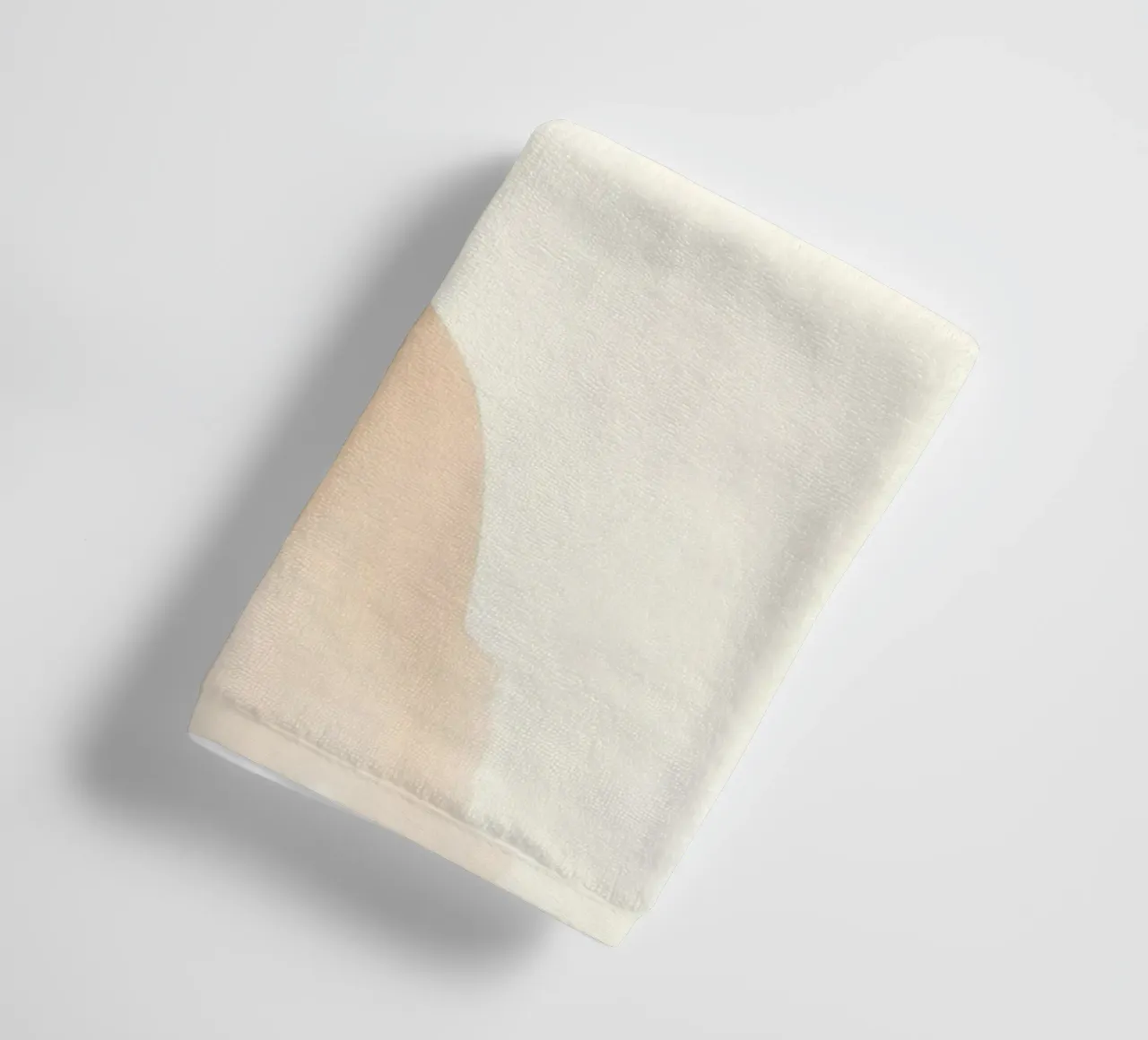 woman with soft features and light hair in a minimalist styl towel by DesignDoodle