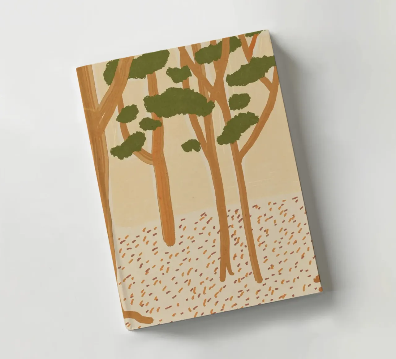 Brown forest a landscape painting notebook by Little Dean