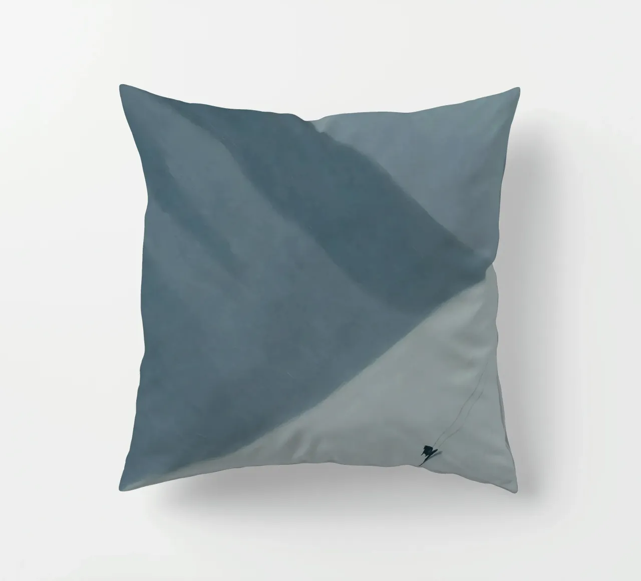 Abstract Blue Gray Skier cuscino da Mosaic Dialogue