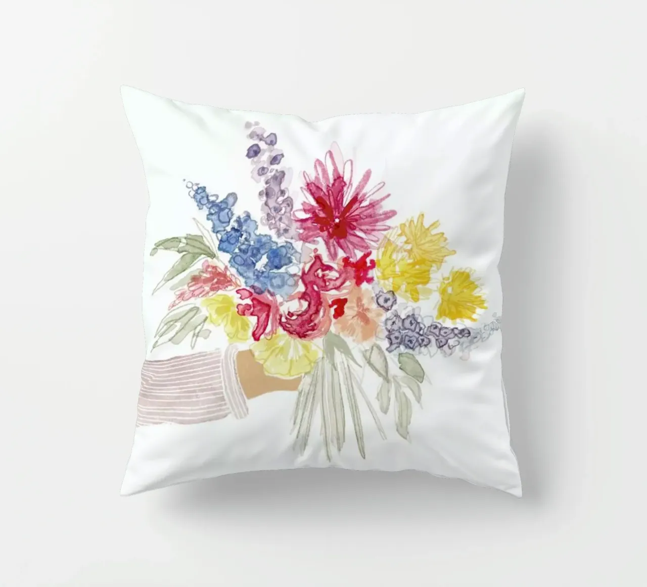 Bouquet all colours cuscino da Farina Kuklinski