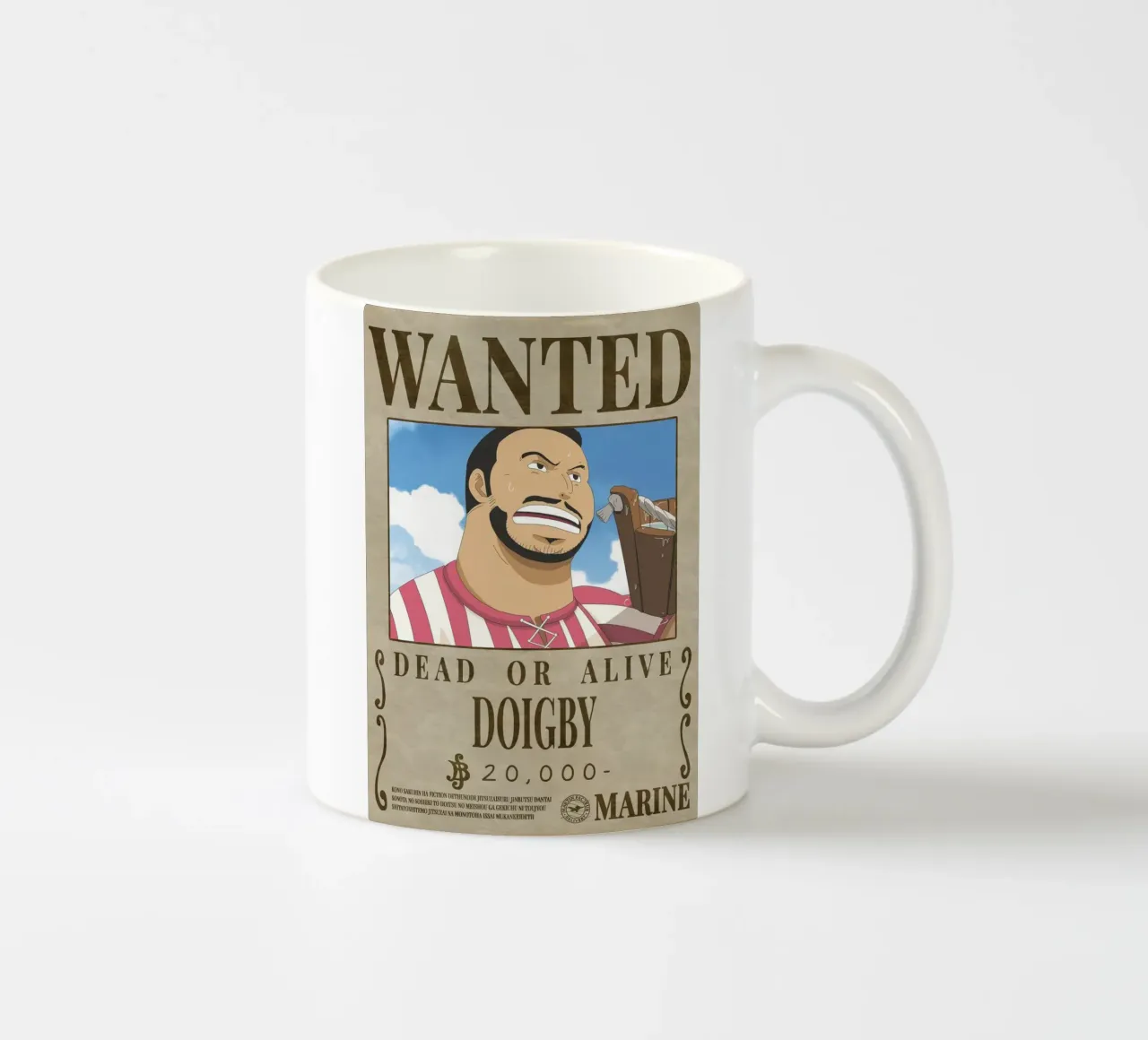 Wanted Doigby ceramic mug by Collins Shop