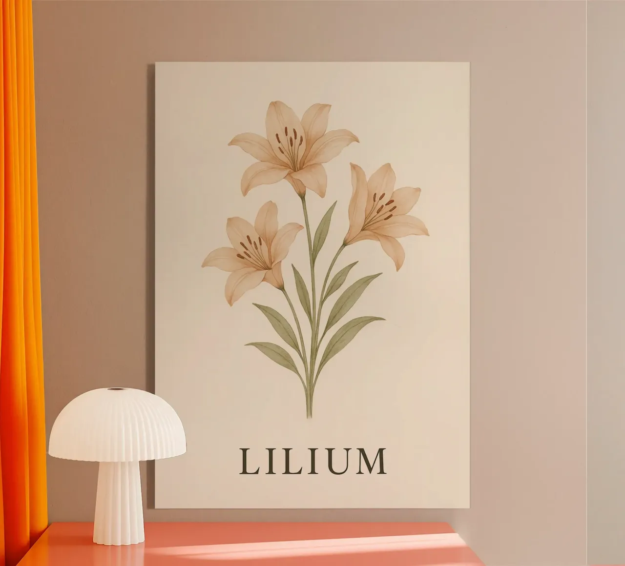 Lily Botanical Art plexiglass da Mosaic Dialogue