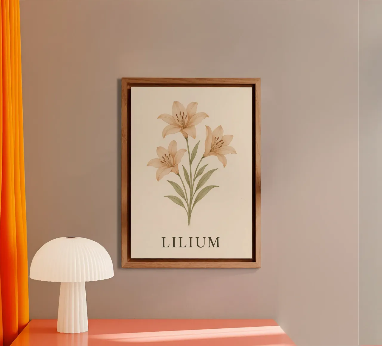 Lily Botanical Art alluminio dibond da Mosaic Dialogue