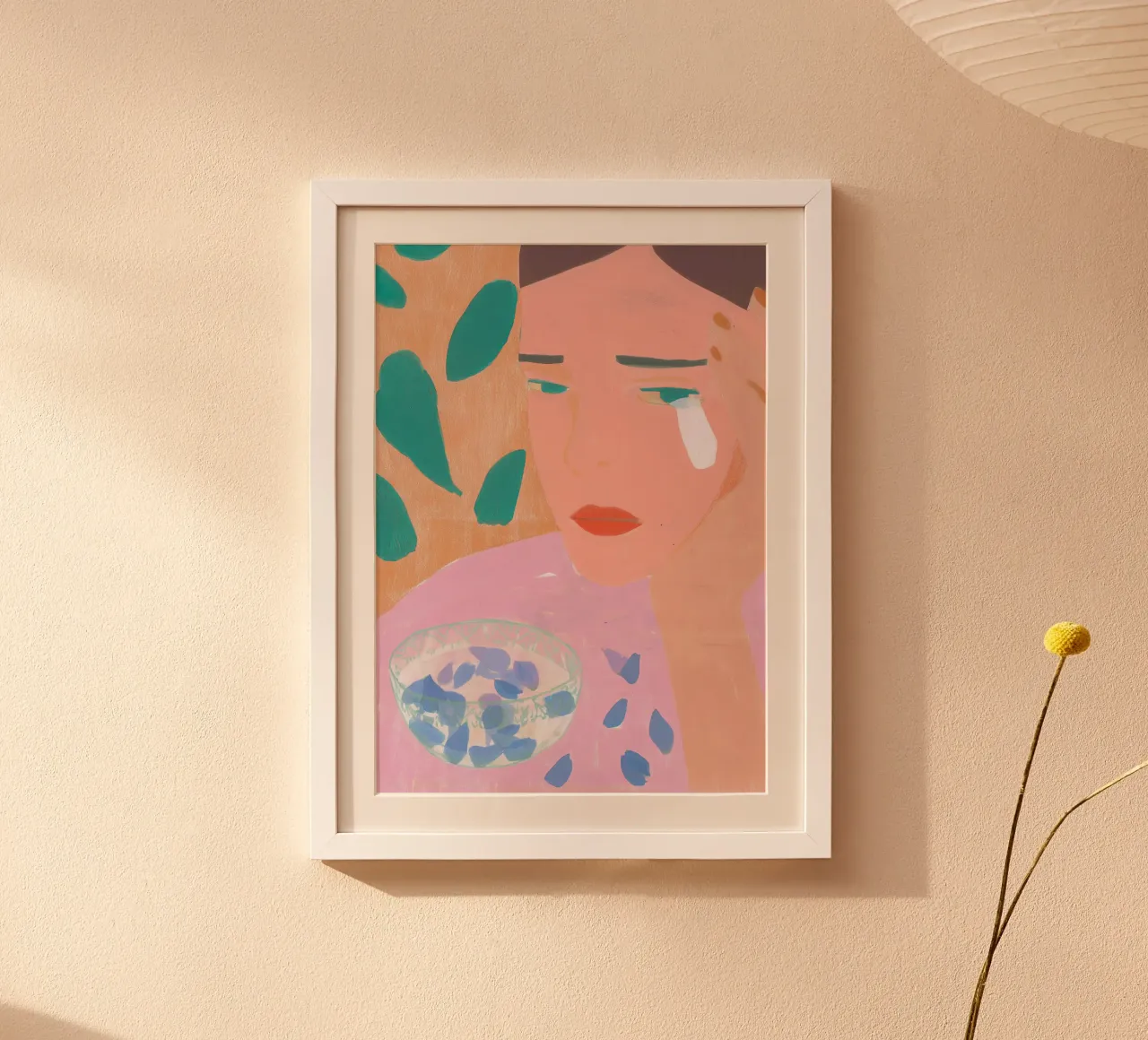 Abstracte Vrouw, Levendige Boho Muurkunst poster van Boheme