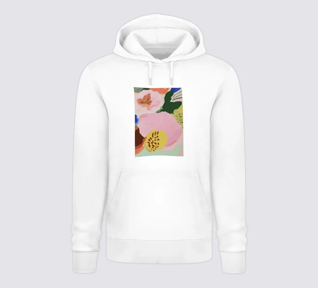 Impresión abstracta de flores, arte floral de pared, póster moderno sudadera con capucha de Boheme