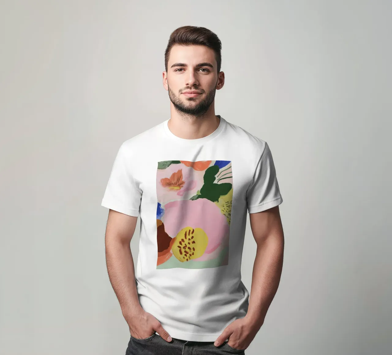 Abstract Flower Print, Floral Wall Art, Modern Poster t-shirt by Boheme