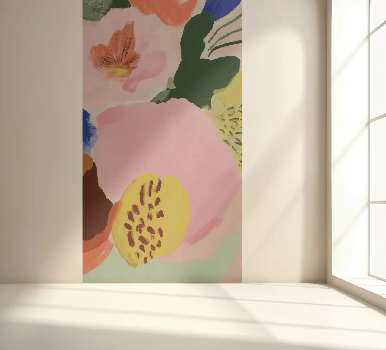Abstract Flower Print, Floral Wall Art, Modern Poster photo wallpaper by Boheme