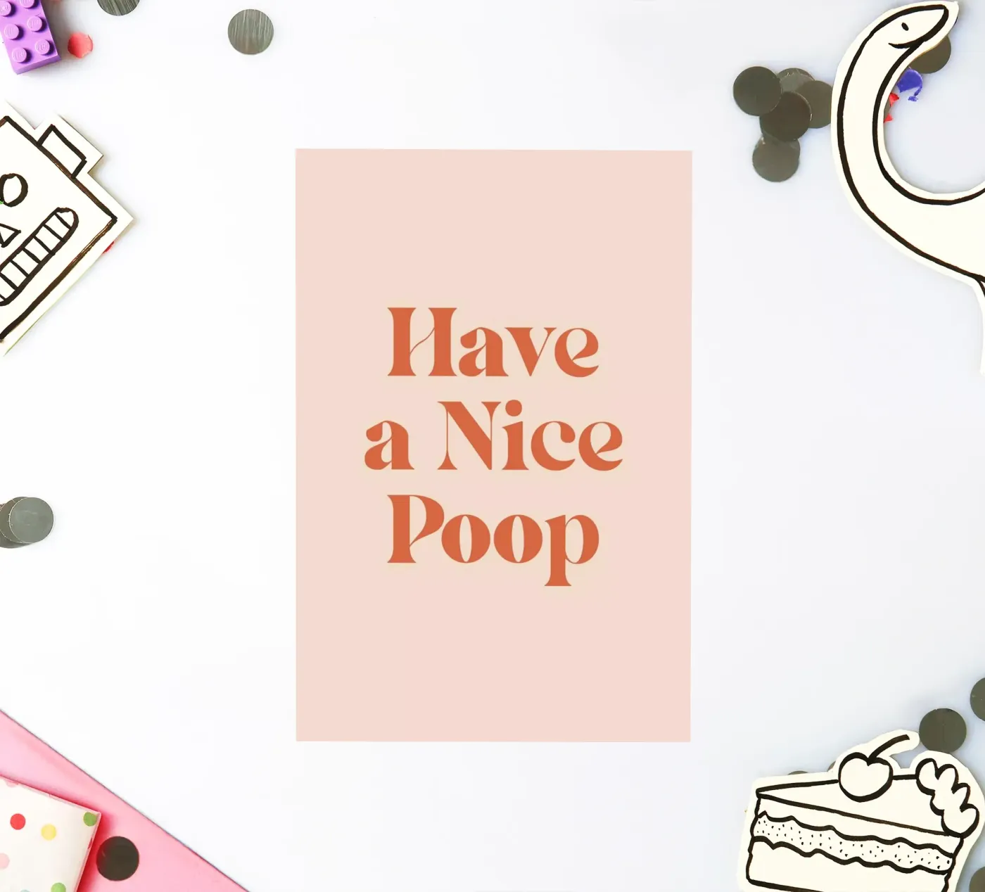 Nice Poop adesivo da Mottos by Sinan Saydik