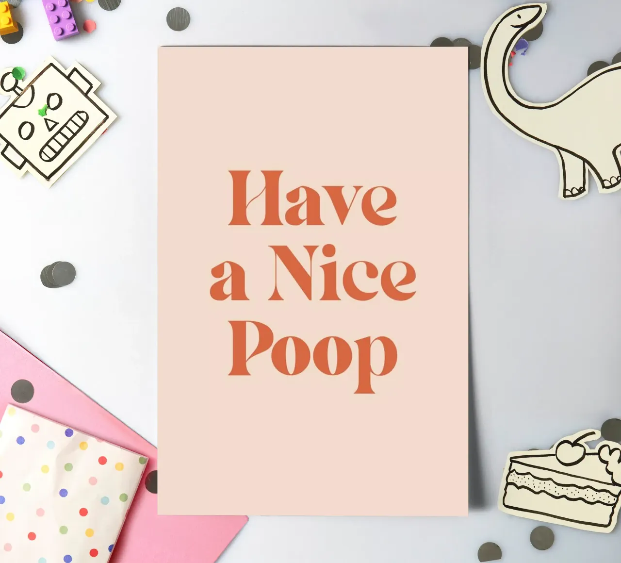 Nice Poop planche autocollant de Mottos by Sinan Saydik