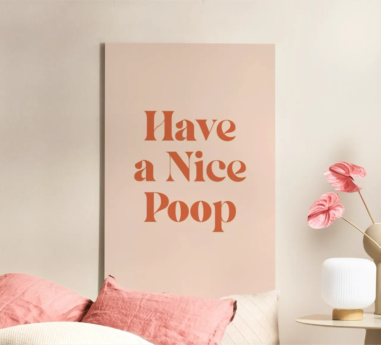 Nice Poop toile de Mottos by Sinan Saydik