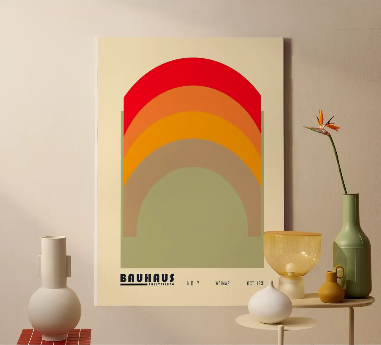 poster bauhaus exhibition arc canvas by Janine P McGuire