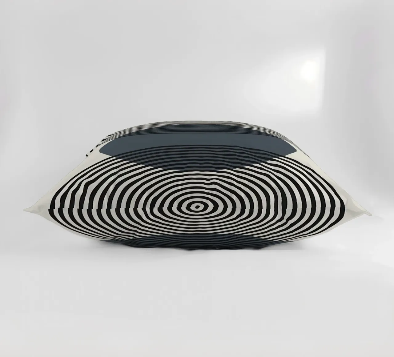 circles lines pattern symmetry decorative cushion by Janine P McGuire