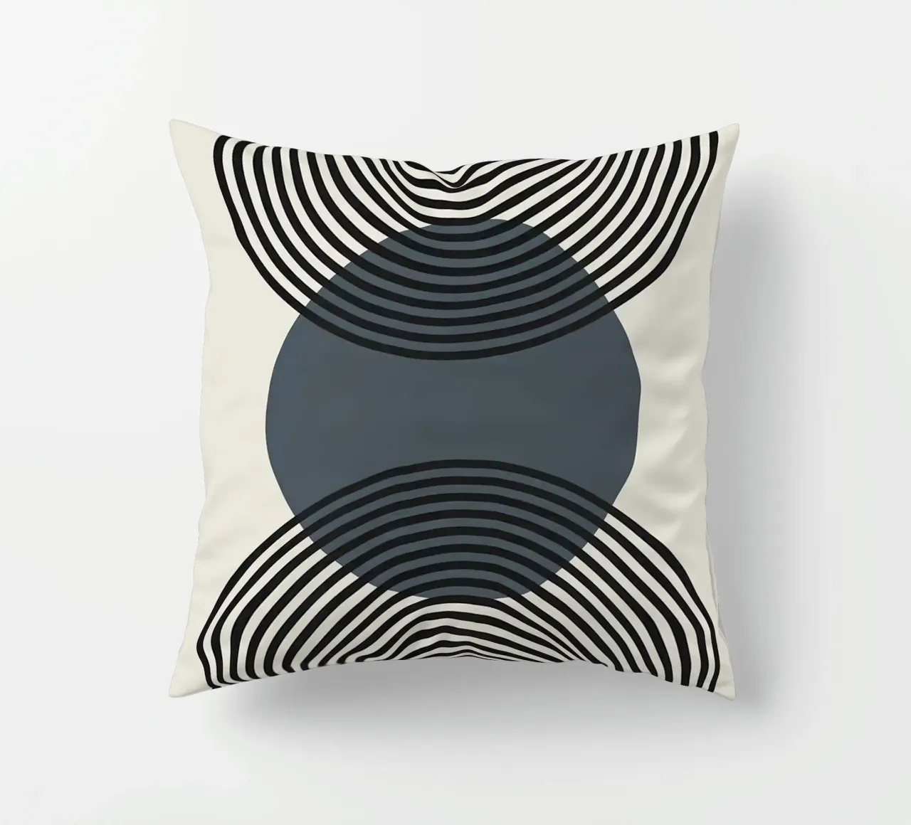 cerchi linee modelli simmetria cuscino da Janine P McGuire