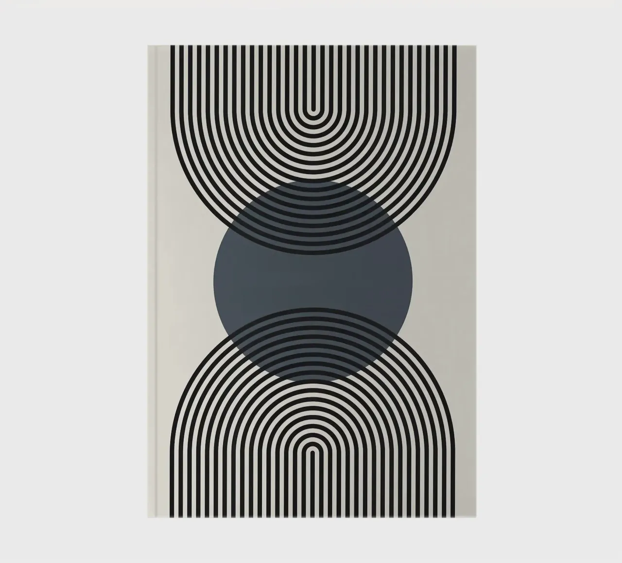 cercles lignes modèle symétrie carnet de notes de Janine P McGuire
