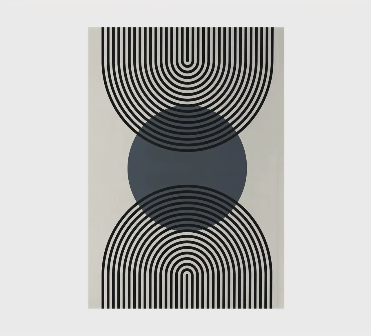 cercles lignes modèle symétrie carnet de notes de Janine P McGuire