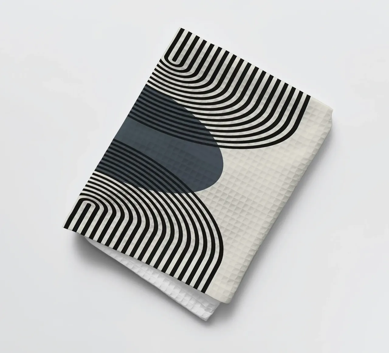 circles lines pattern symmetry tea towel by Janine P McGuire