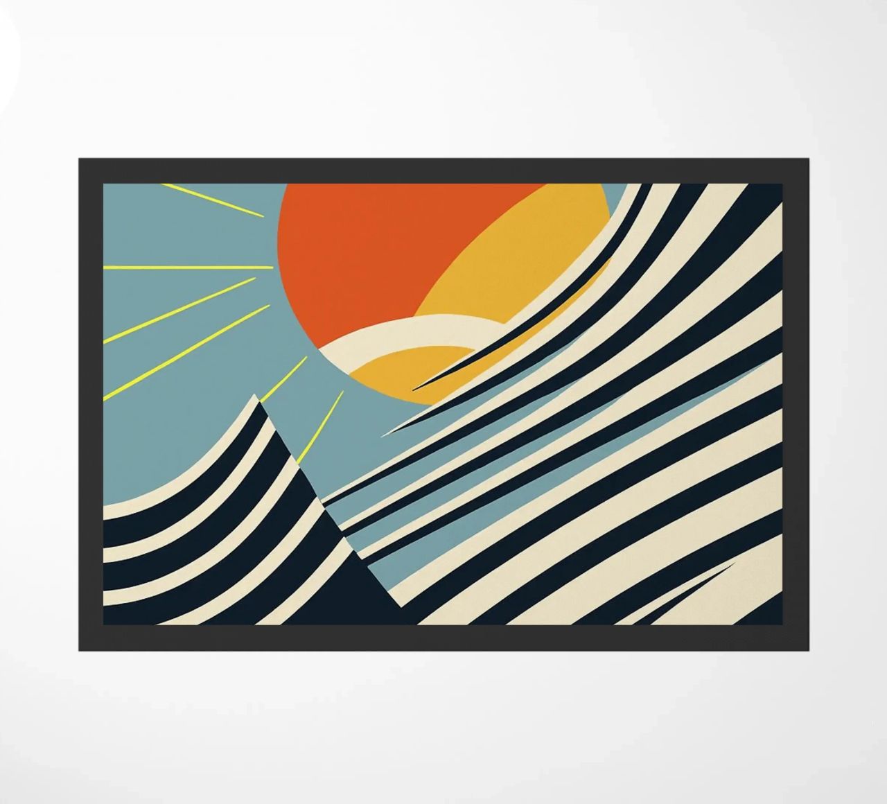 raggi di sole onde curve zerbino da Janine P McGuire
