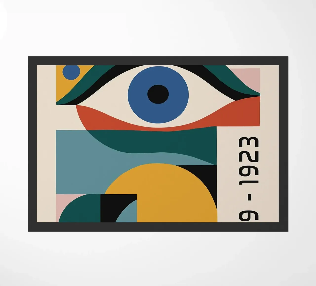 Occhio Bauhaus forme geometriche cerchi zerbino da Janine P McGuire