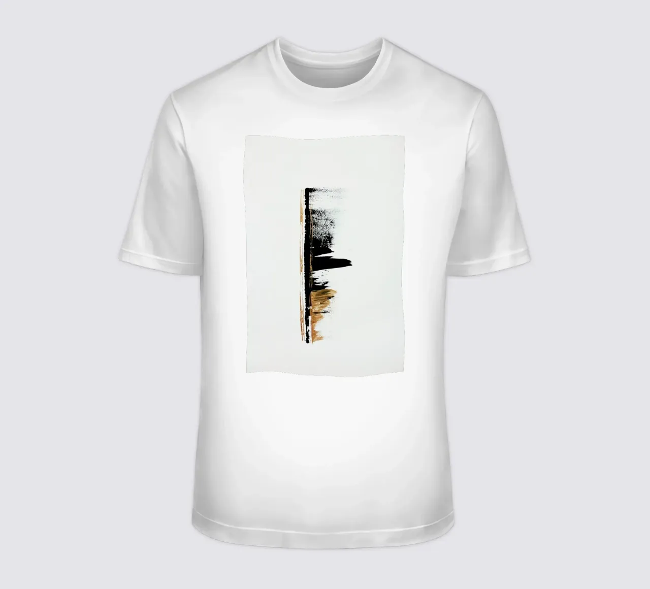 Gold And Black Minimal Abstract II t-shirt da Ingrid Beddoes