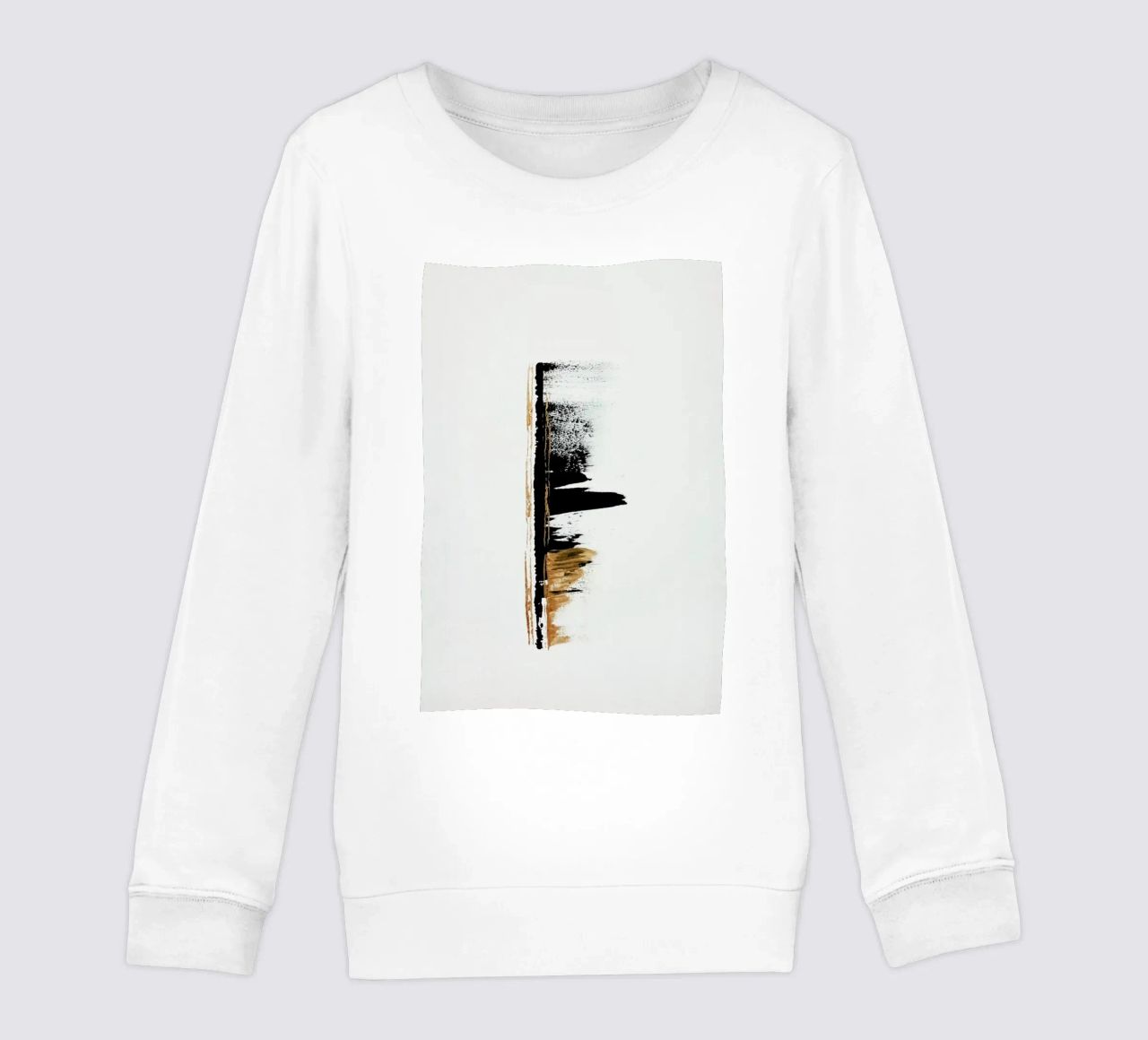 Gold And Black Minimal Abstract II felpa bambino da Ingrid Beddoes
