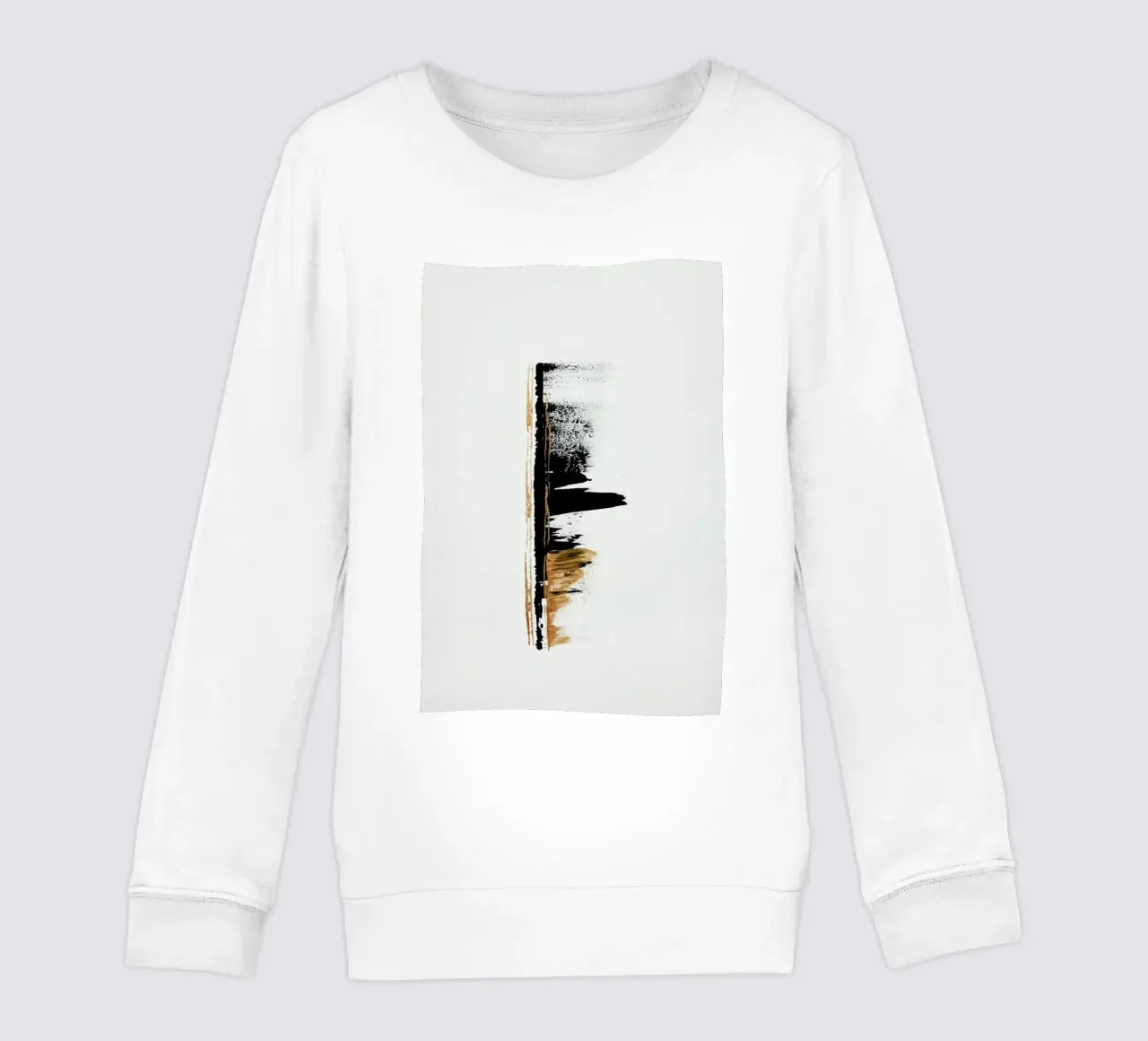 Gold And Black Minimal Abstract II felpa bambino da Ingrid Beddoes