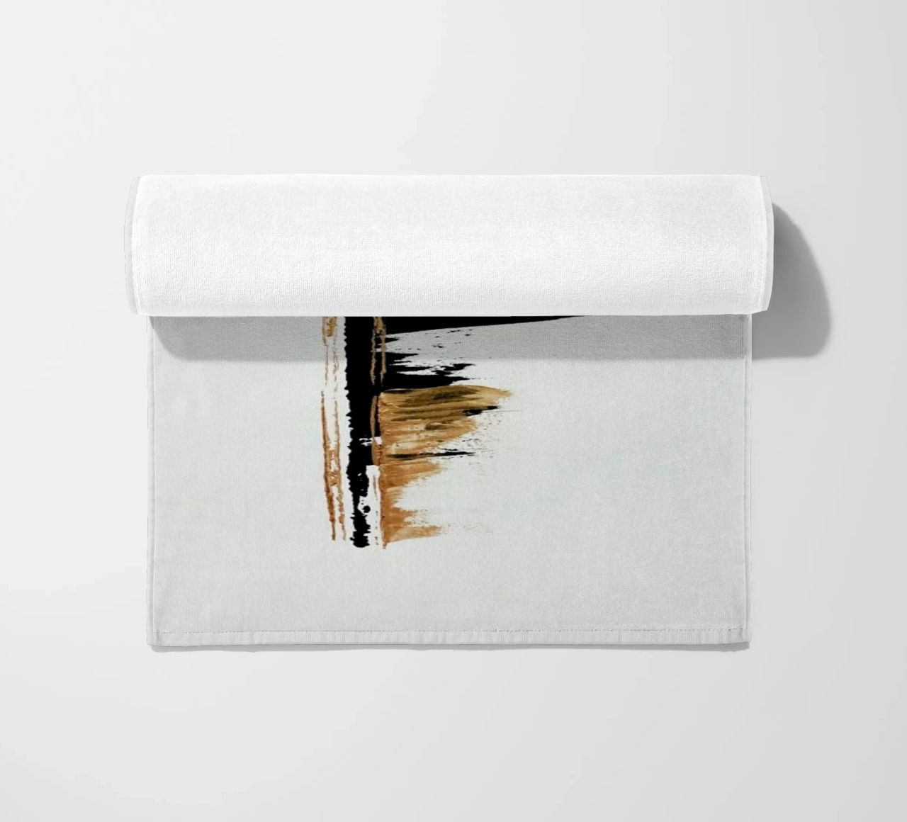 Gold And Black Minimal Abstract II telo mare da Ingrid Beddoes