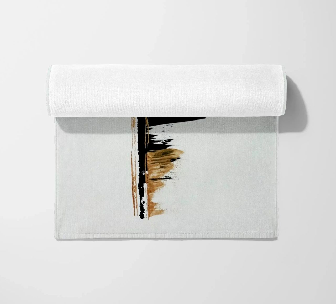 Gold And Black Minimal Abstract II telo mare da Ingrid Beddoes