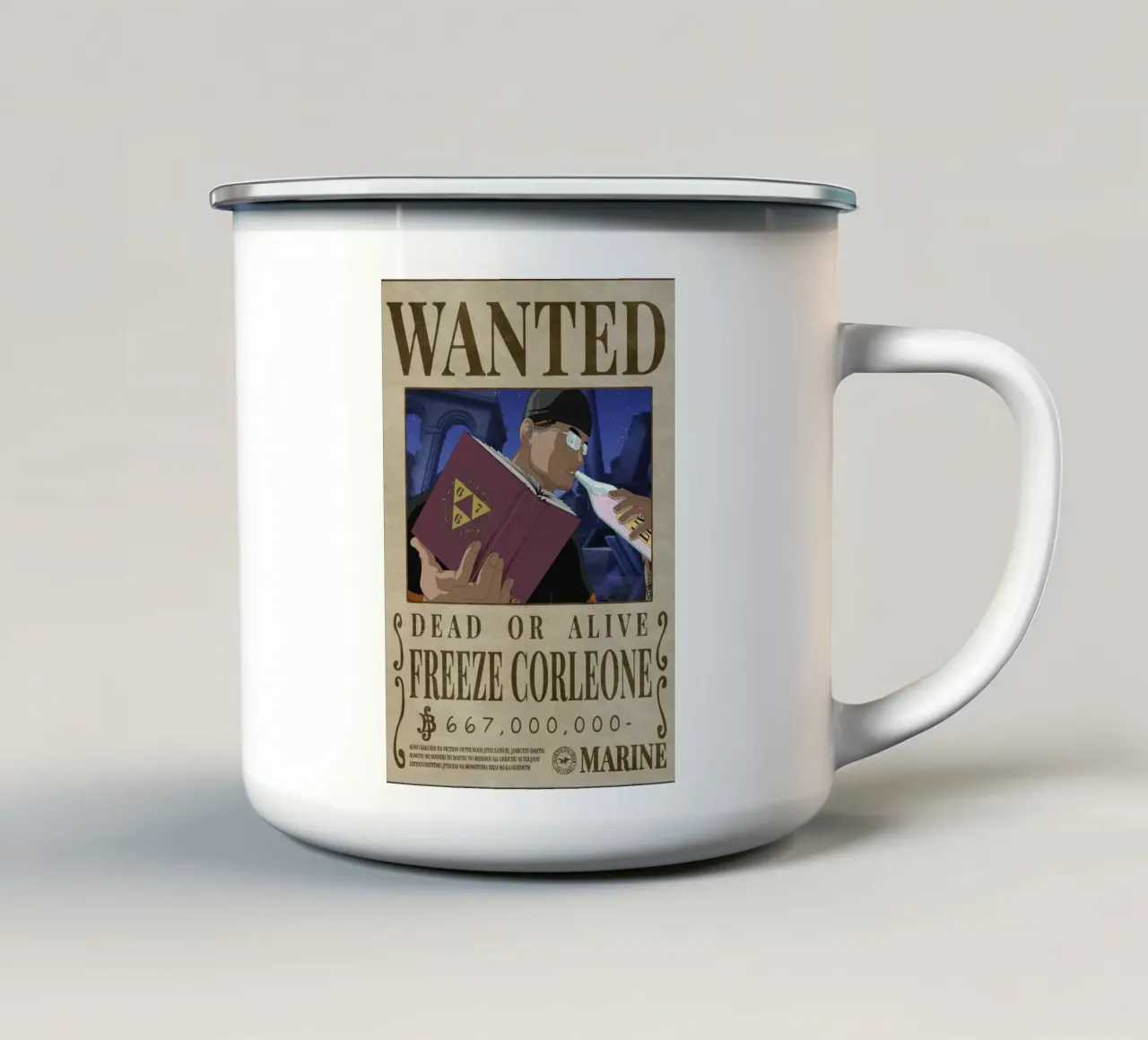 ricercato corleone tazza in smalto da Collins Shop