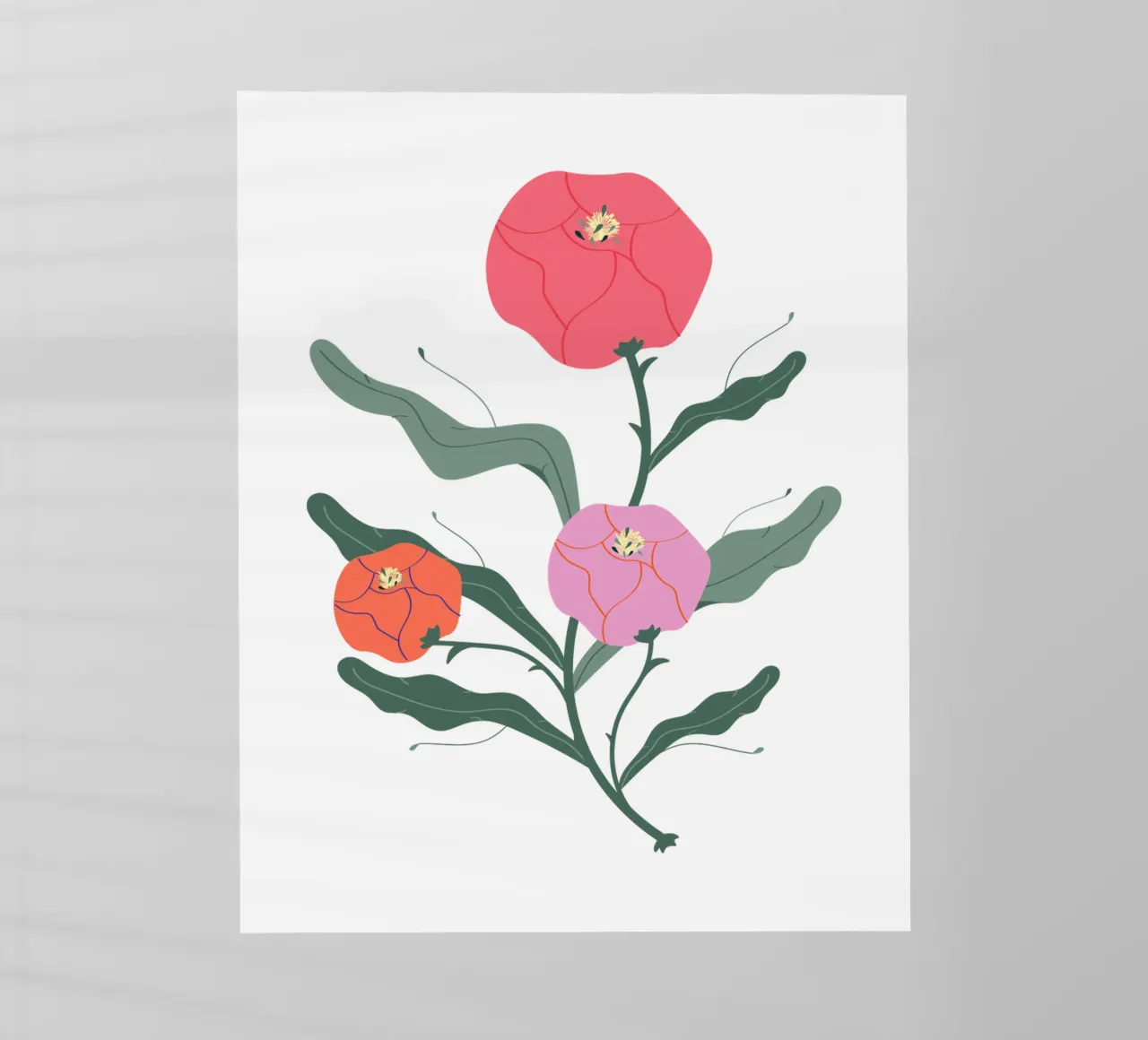 Peonie pellicola backlit da Silvie Illustration