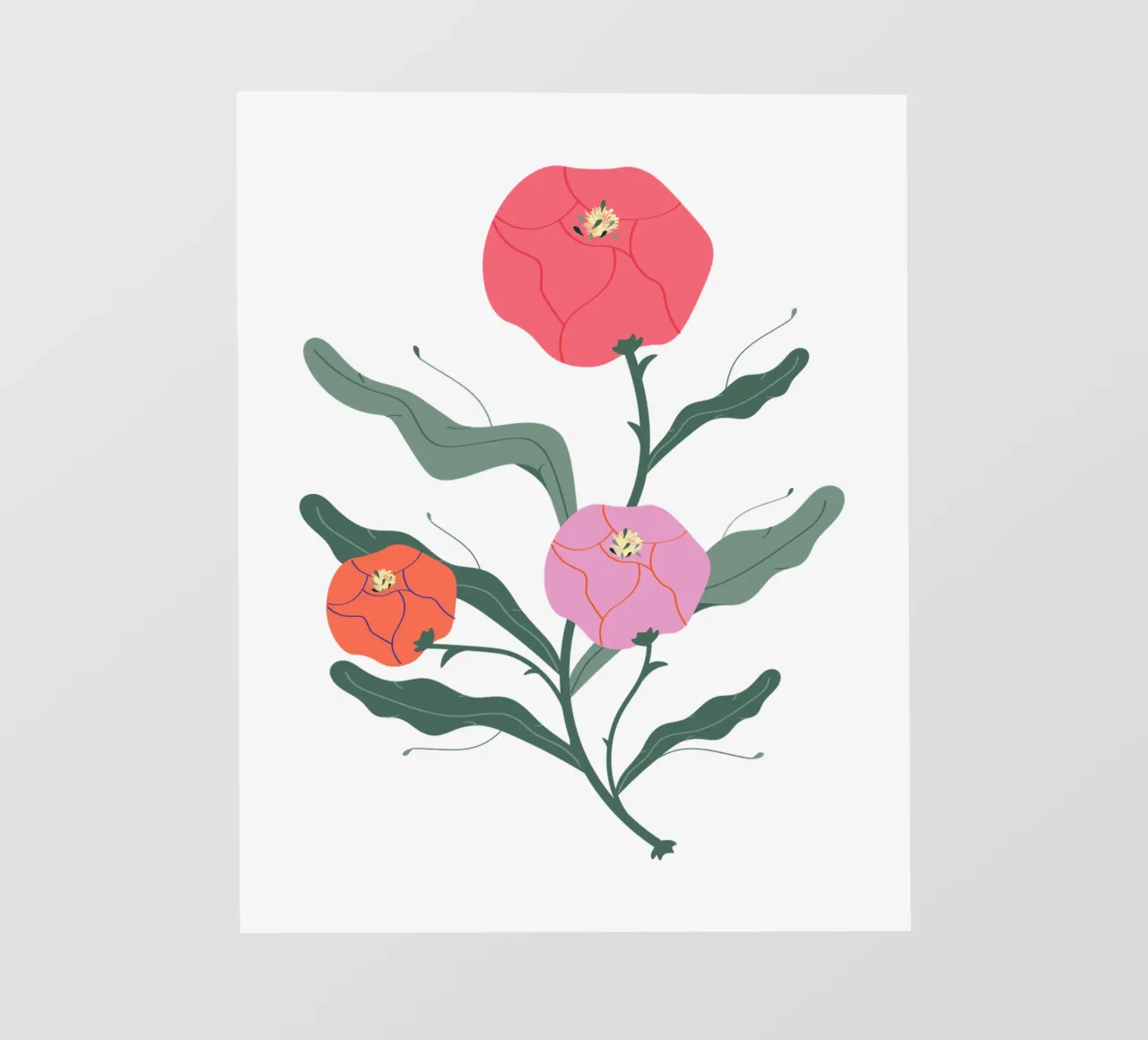 Peonie pellicola backlit da Silvie Illustration