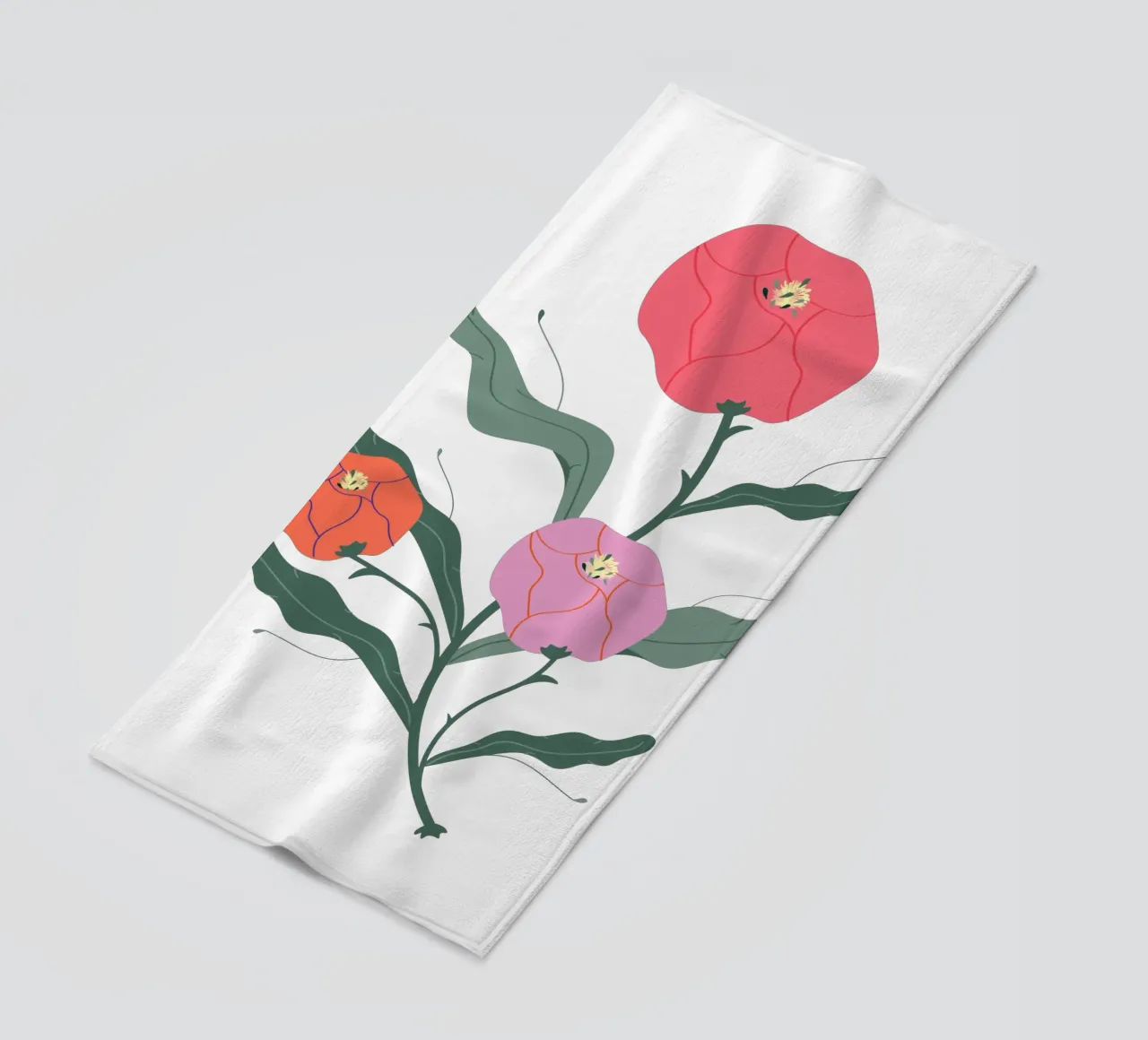 Peonie telo mare da Silvie Illustration