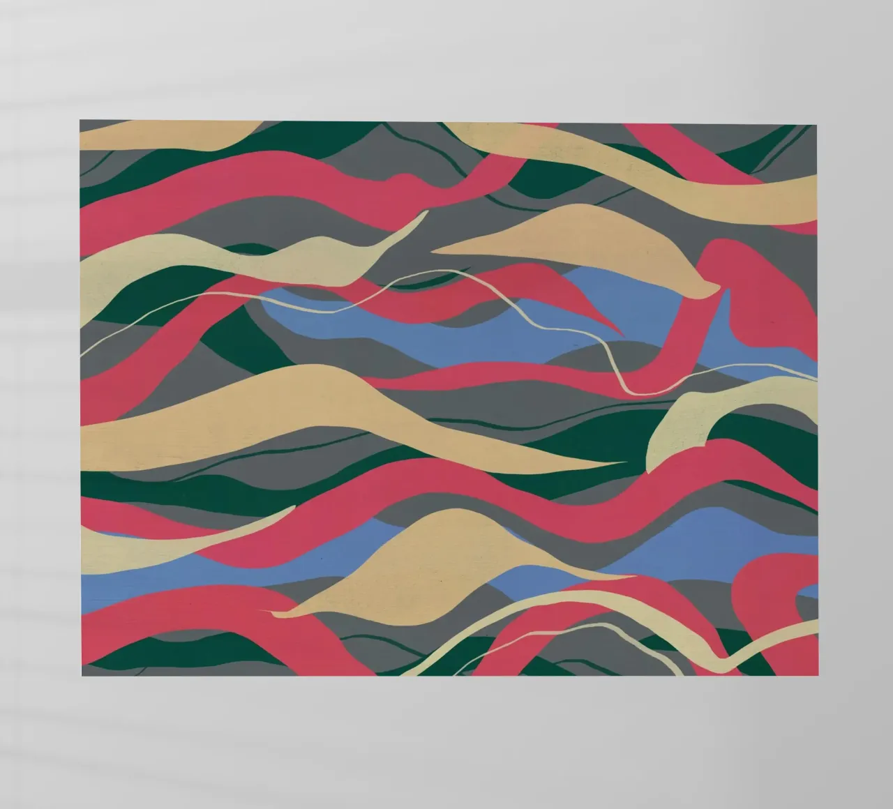 Pittura astratta a flusso di colore pellicola backlit da Little Dean