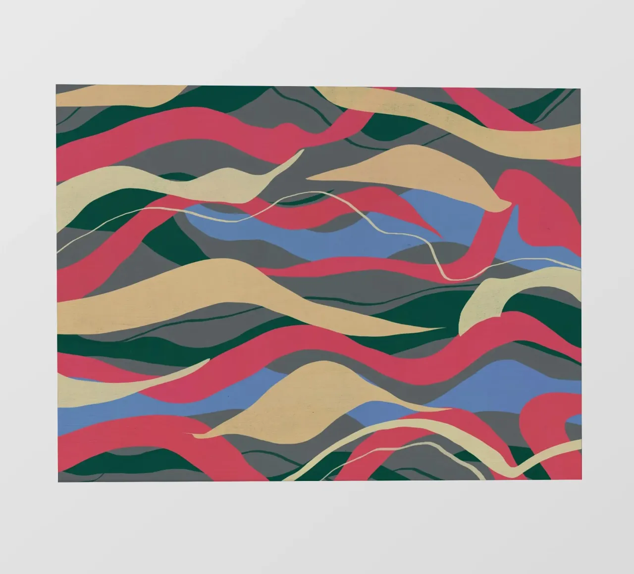 Pittura astratta a flusso di colore telo in pvc da Little Dean