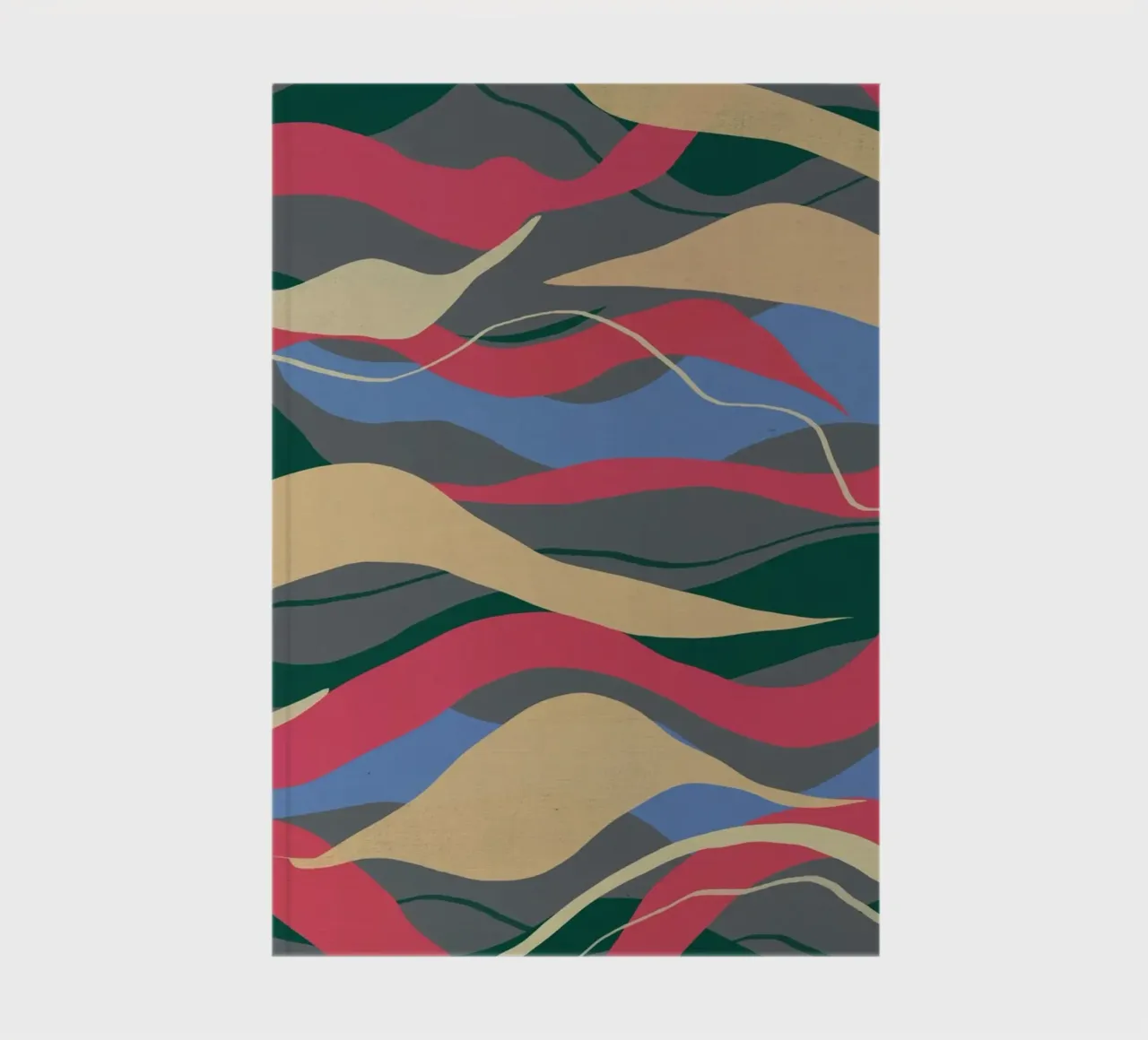 Color flow abstract painting notebook by Little Dean