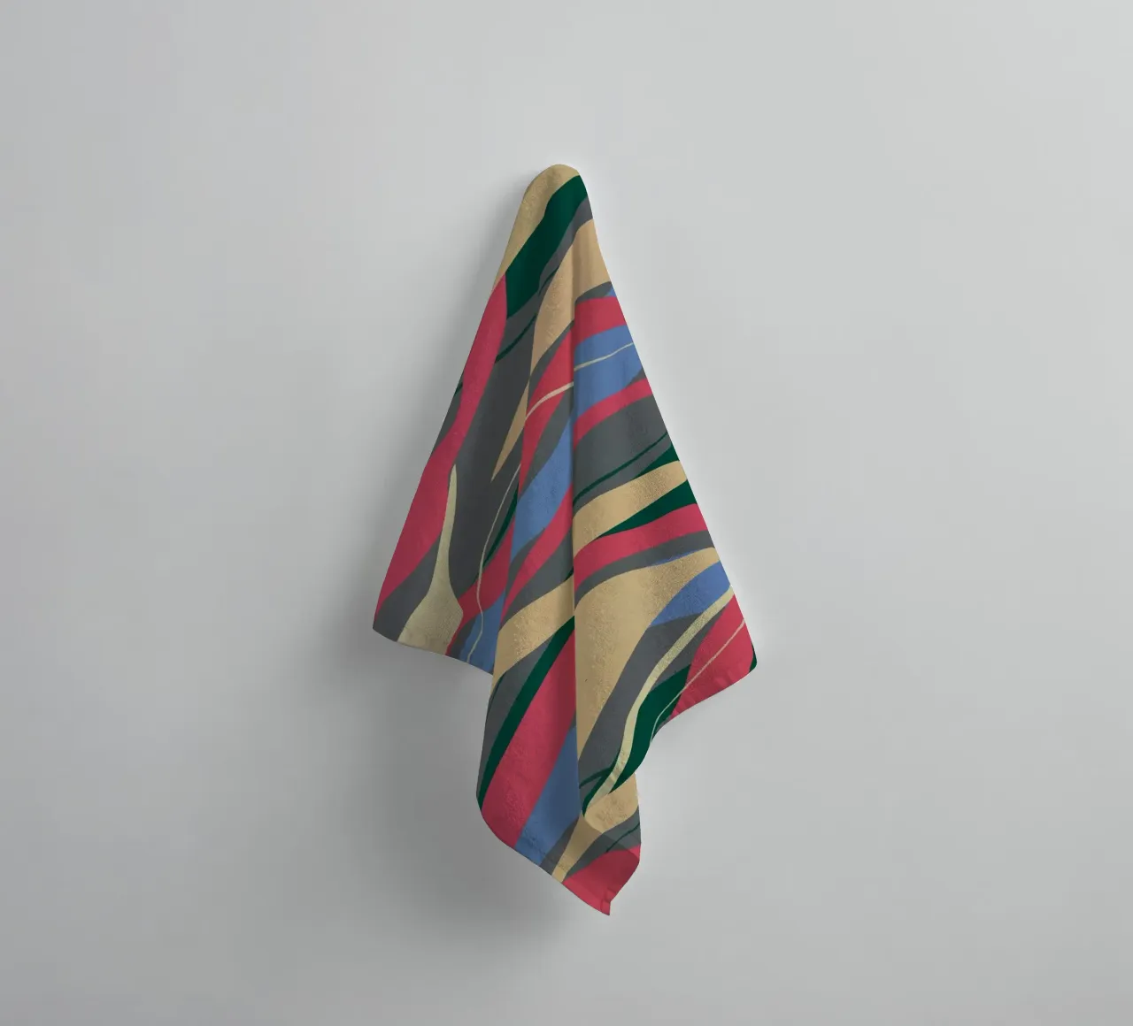Pittura astratta a flusso di colore asciugamano da bagno da Little Dean