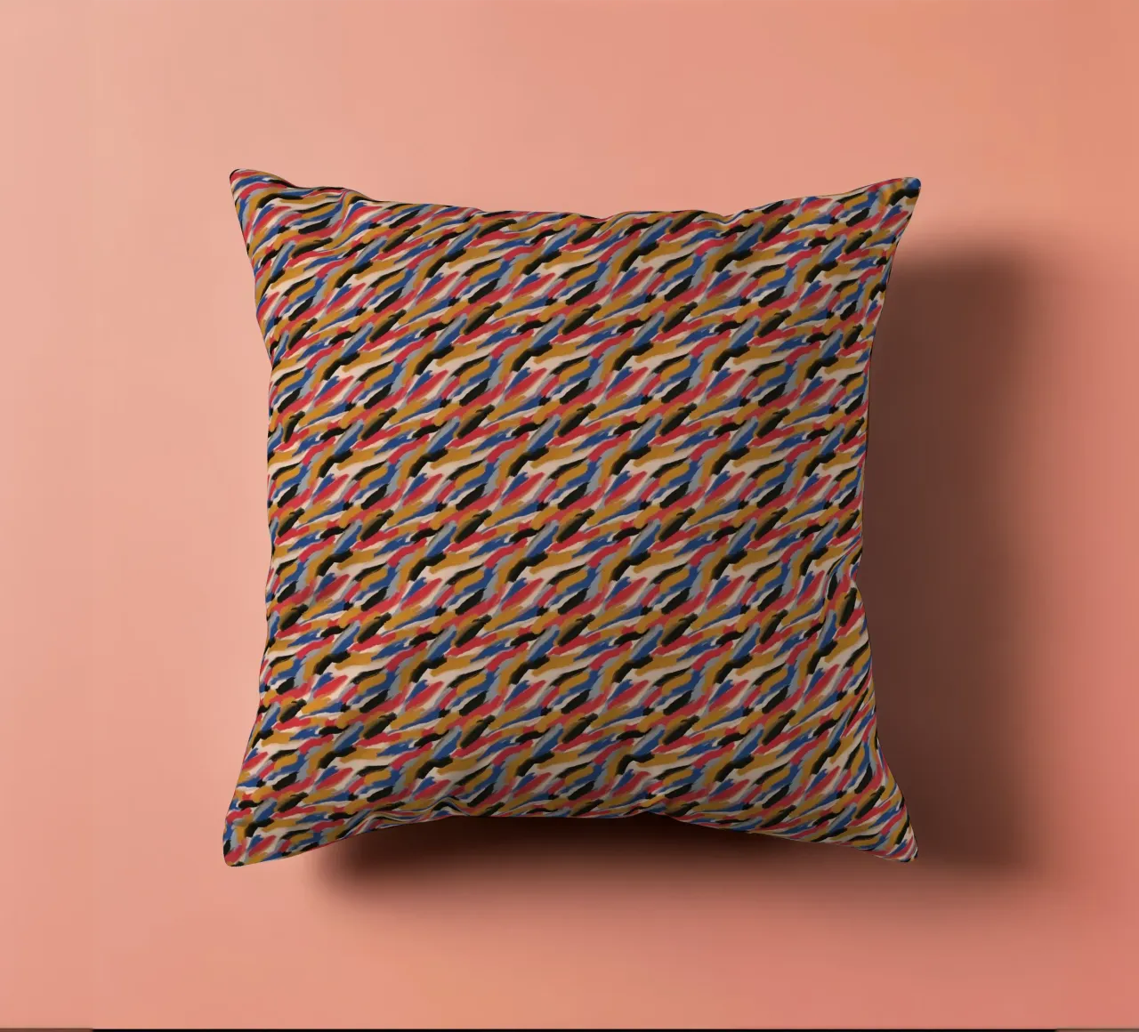 Schema di pennellate ripetitive cuscino da Little Dean