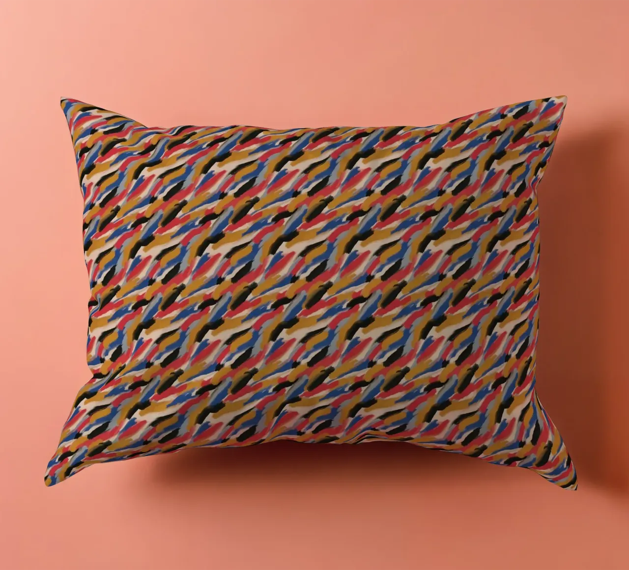 Schema di pennellate ripetitive cuscino da Little Dean